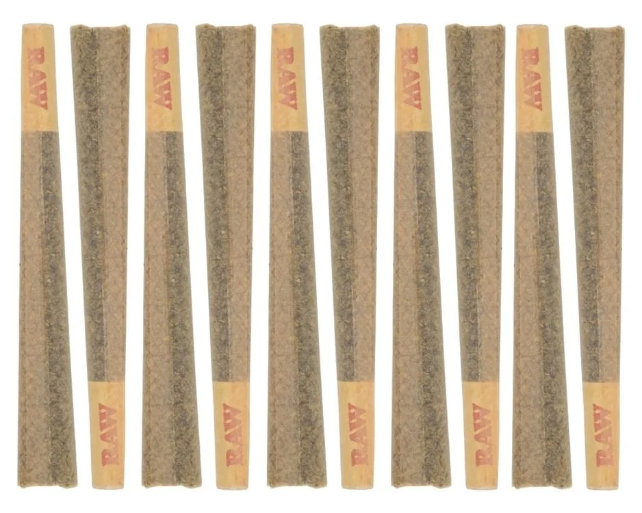Icon of weed prerolls — recreational cannabis joints at Beach Boys dispensary, Old Orchard Beach, Saco, Biddeford.