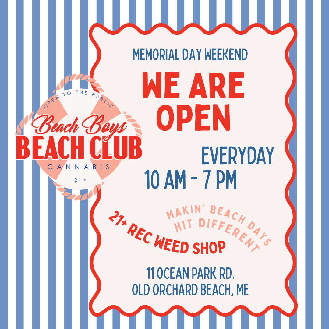Memorial Day Weekend oob’s only 21+ Rec weed shop