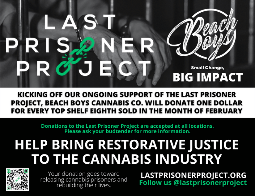 Beach Boys Cannabis Co. for the Last Prisoner Project