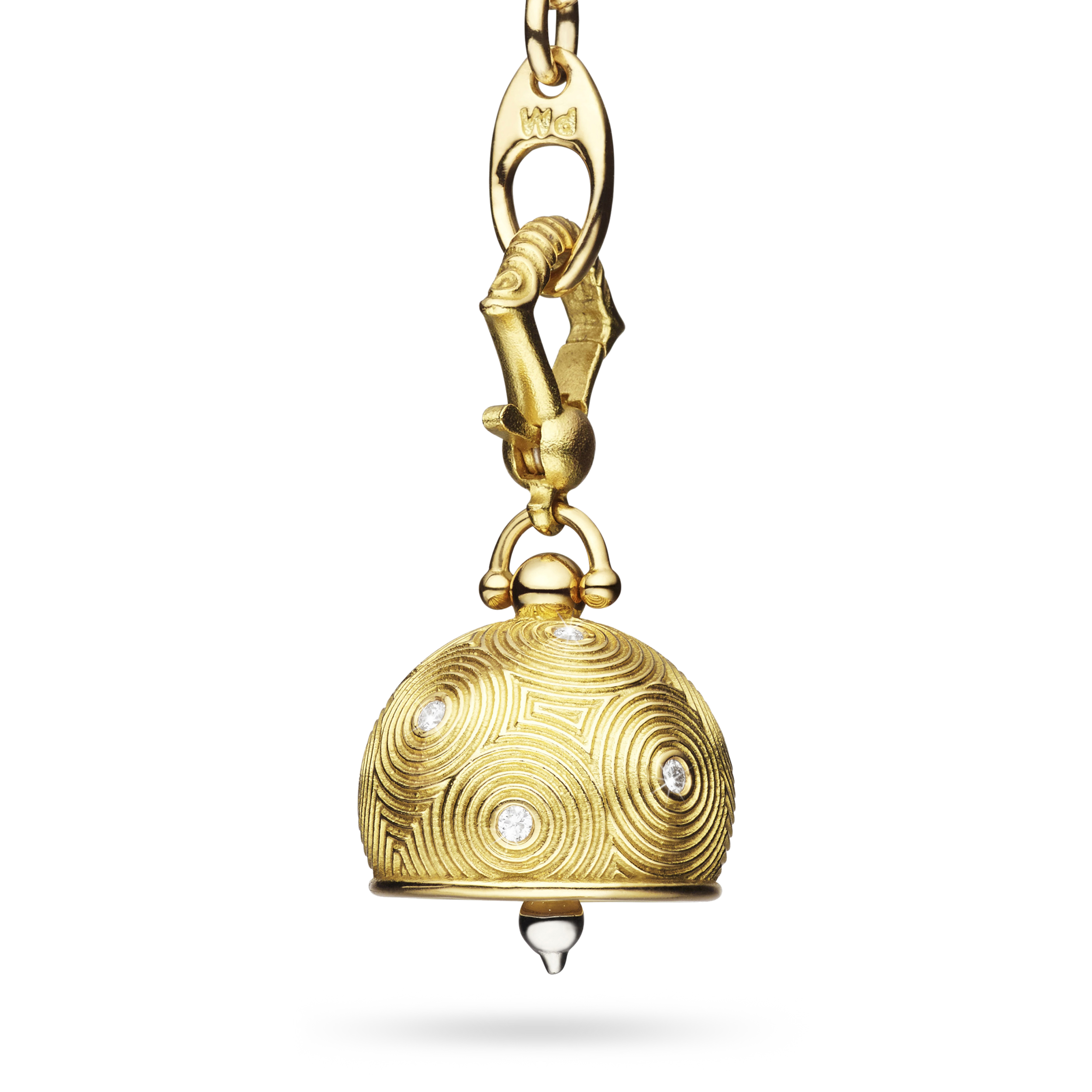 Paul Morelli Droplet Meditation Bell With Diamonds