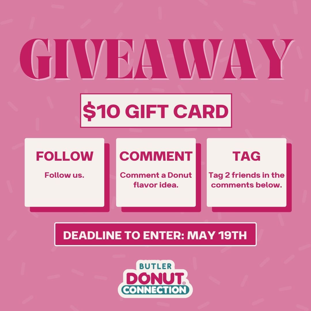 Want to win a $10 Gift Card? All you need to do is follow us, comment with your dream Donut flavor, and tag two pals below! Don't miss out&mdash;the entry deadline is Sunday, May 19th.
Hours:
Mon-Sat: 6:00 AM - 2:00 PM
Sub: 6:00 AM - 1:30 PM
#DonutCo