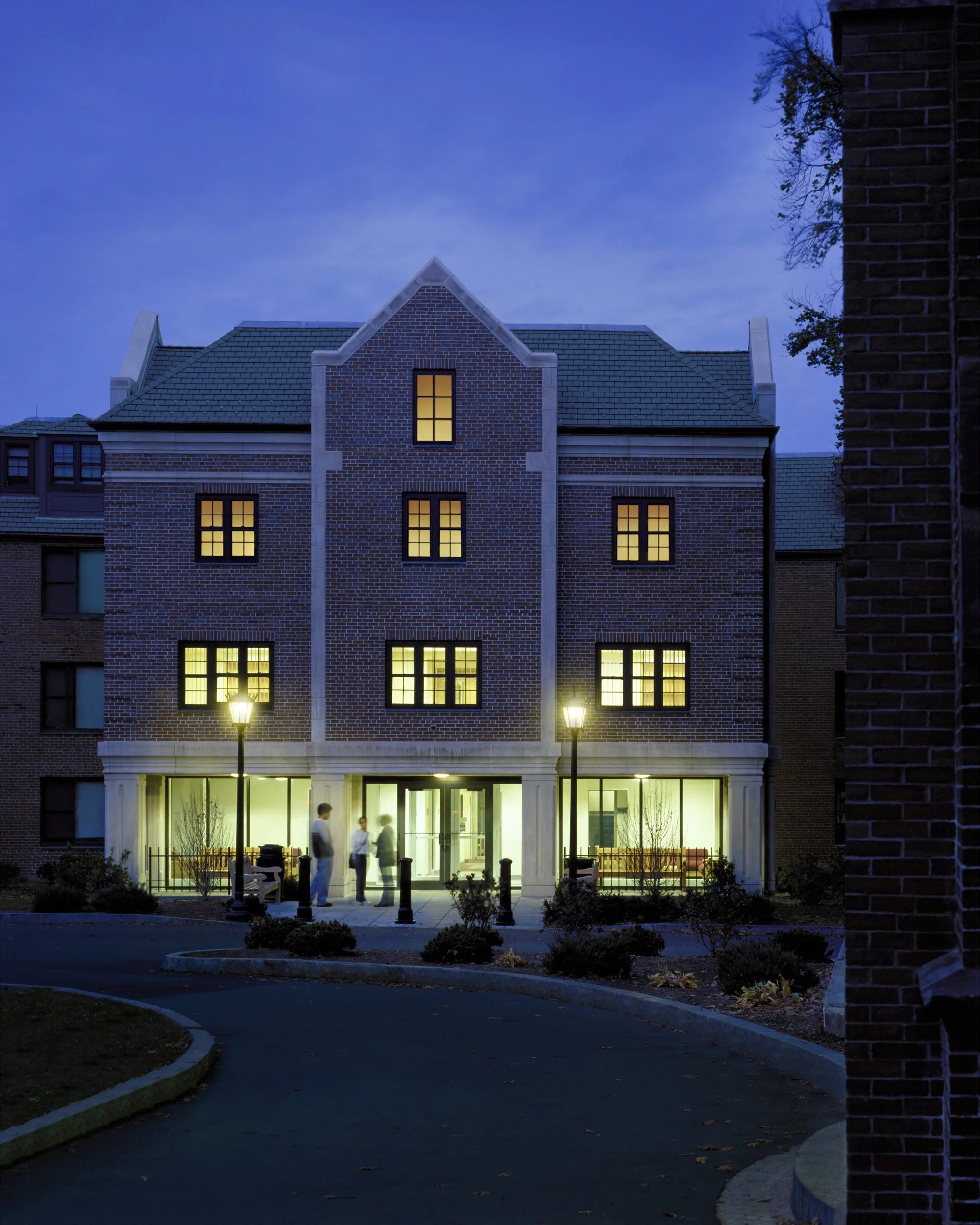 New Connector Building w/ Student Housing, Lounge & Study Spaces