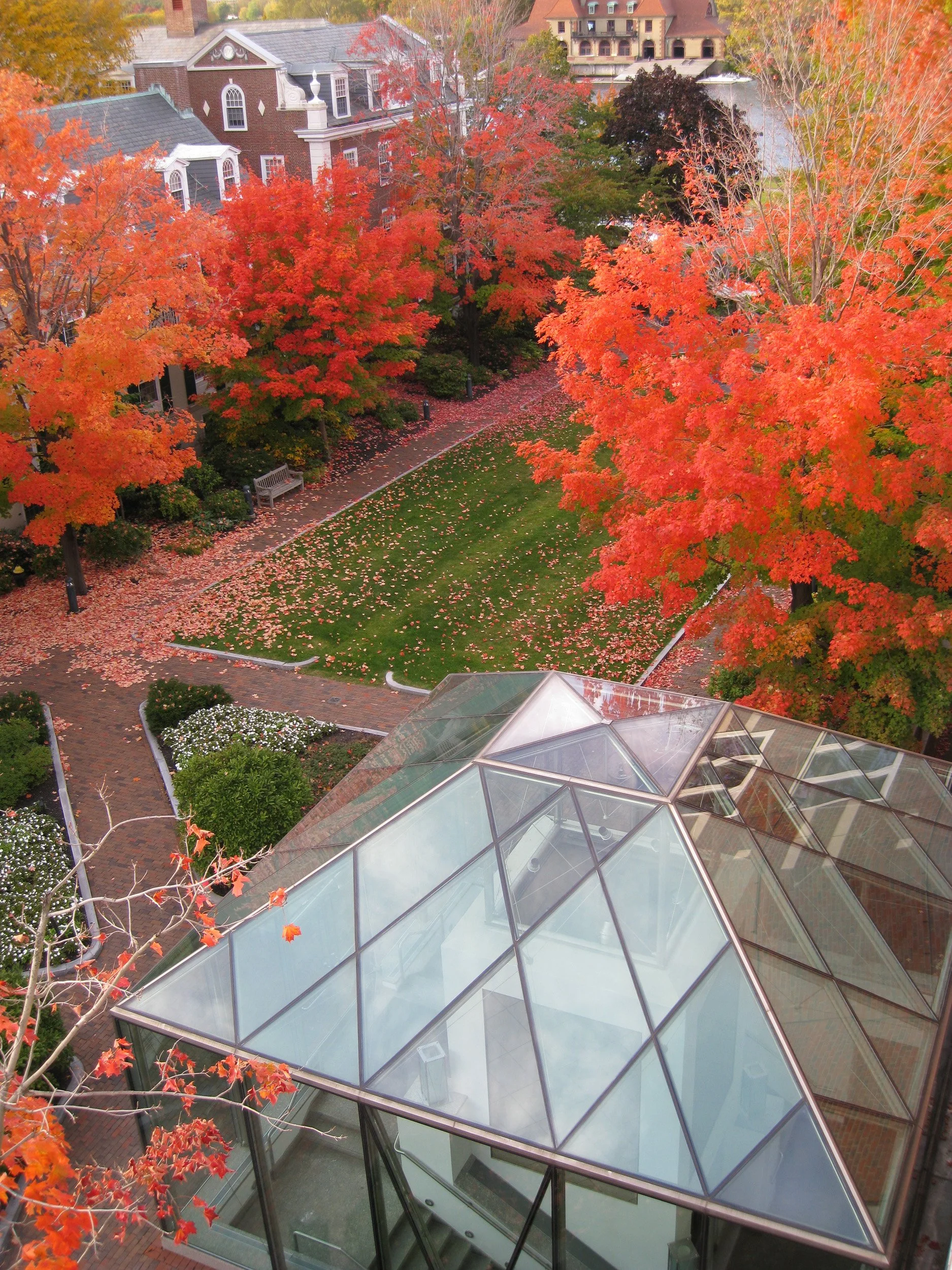 Baker Hall Plaza Glass Structure