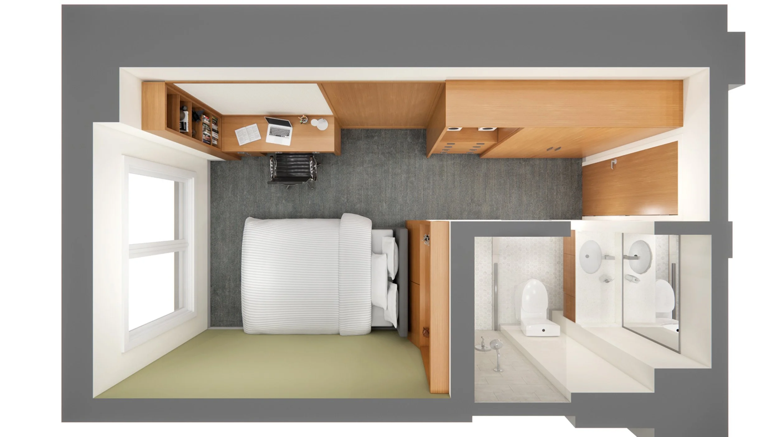 Executive Education Student Room Aerial