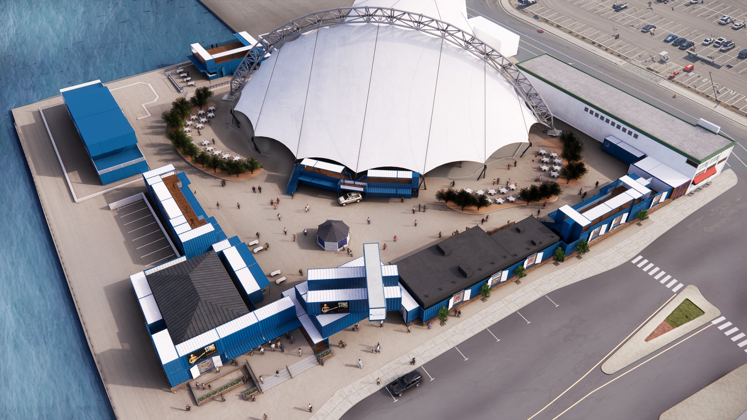 3D Aerial Plan of Event Venue