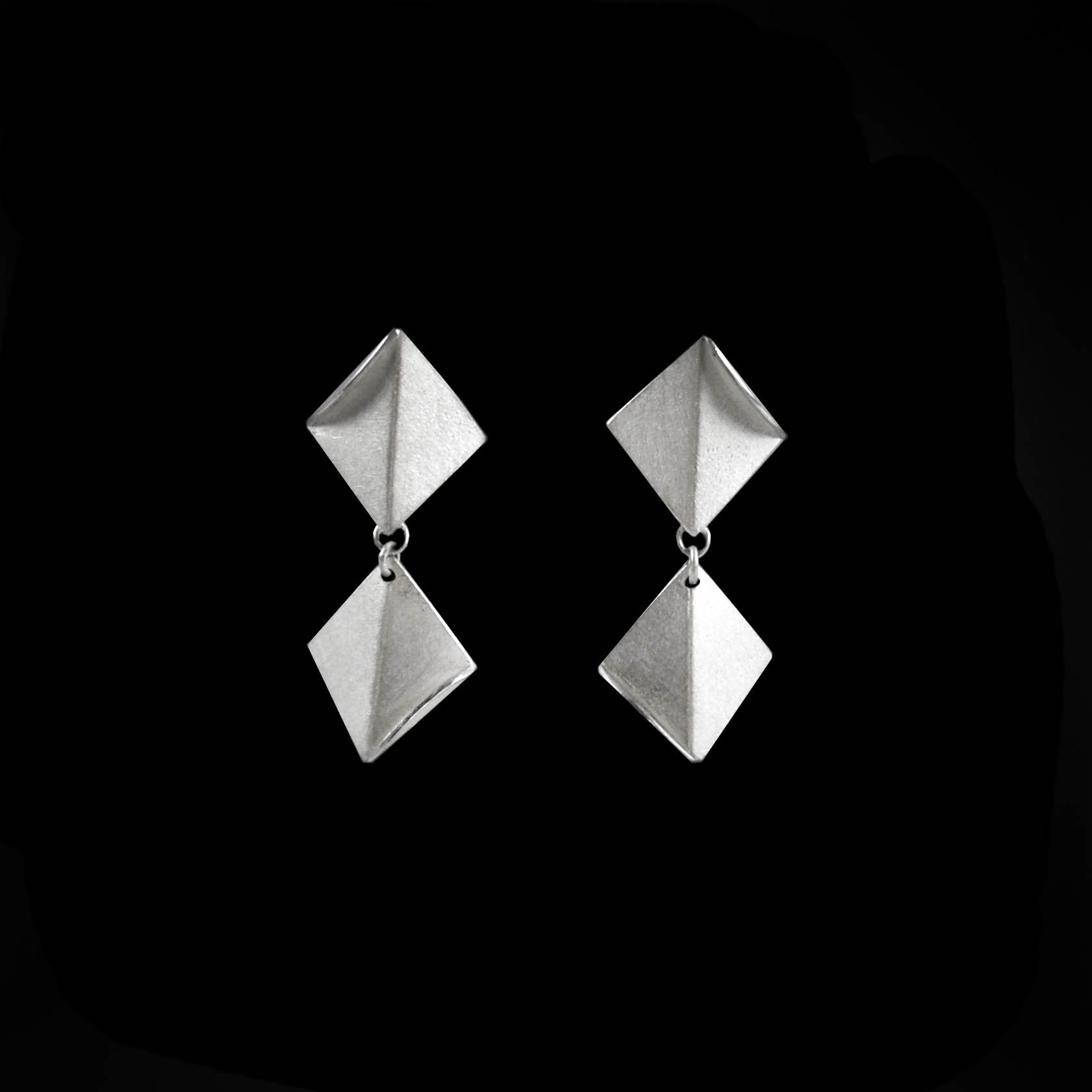 2 drop 2 fold earrings
