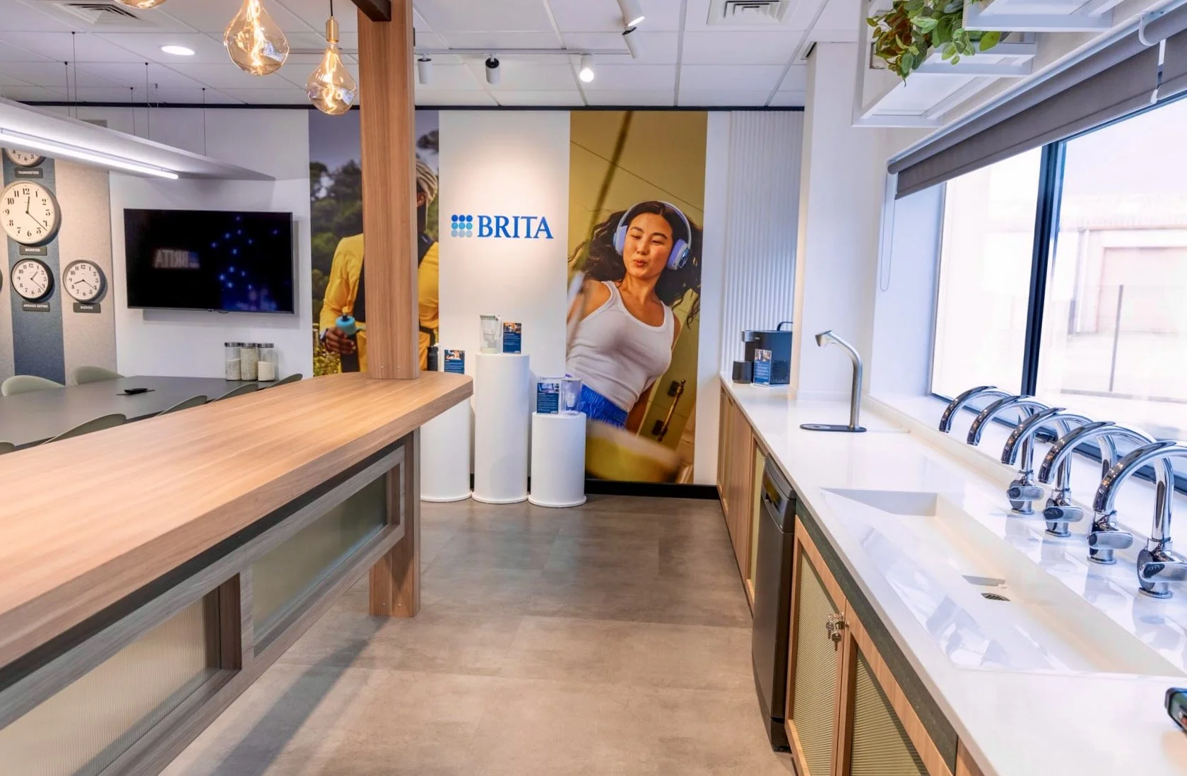 BRITA experiential showroom design Workplace design project office design project workplace design studio oxfordshire