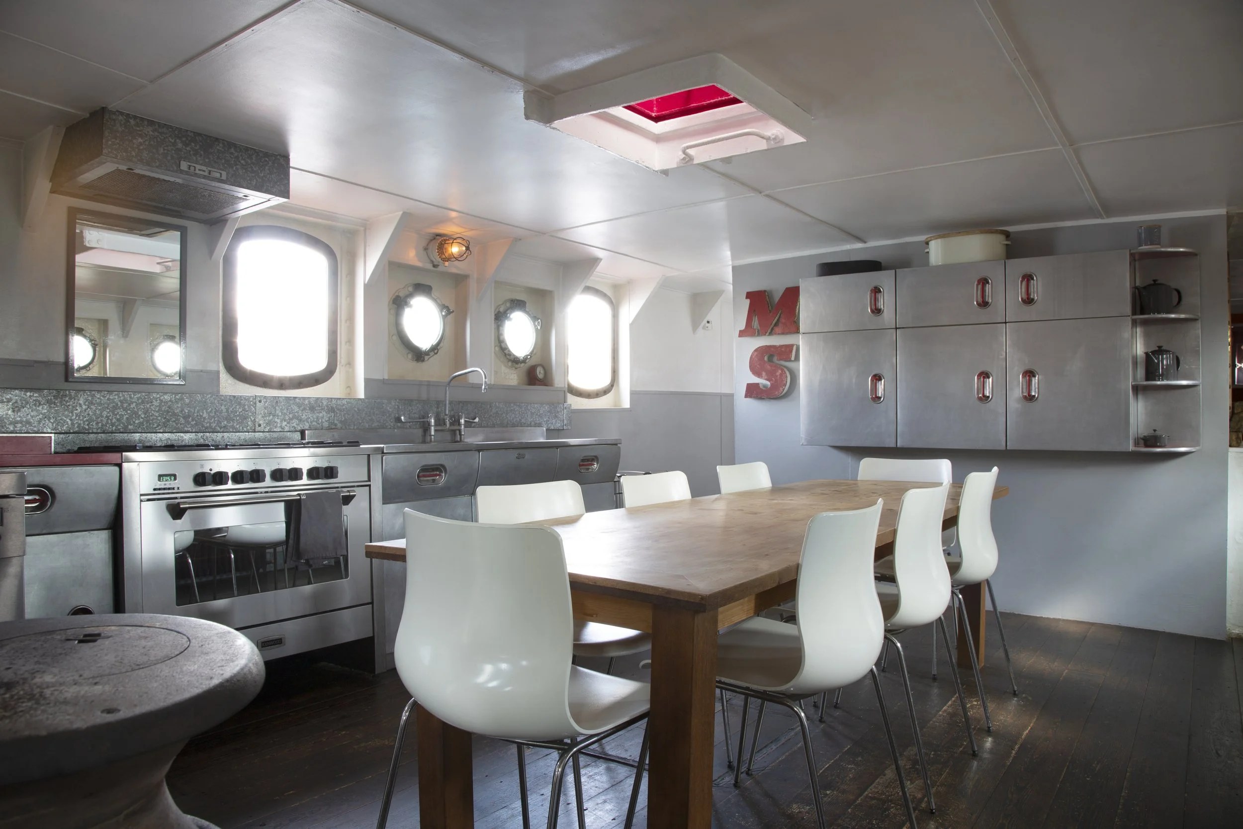 The galley and mess room