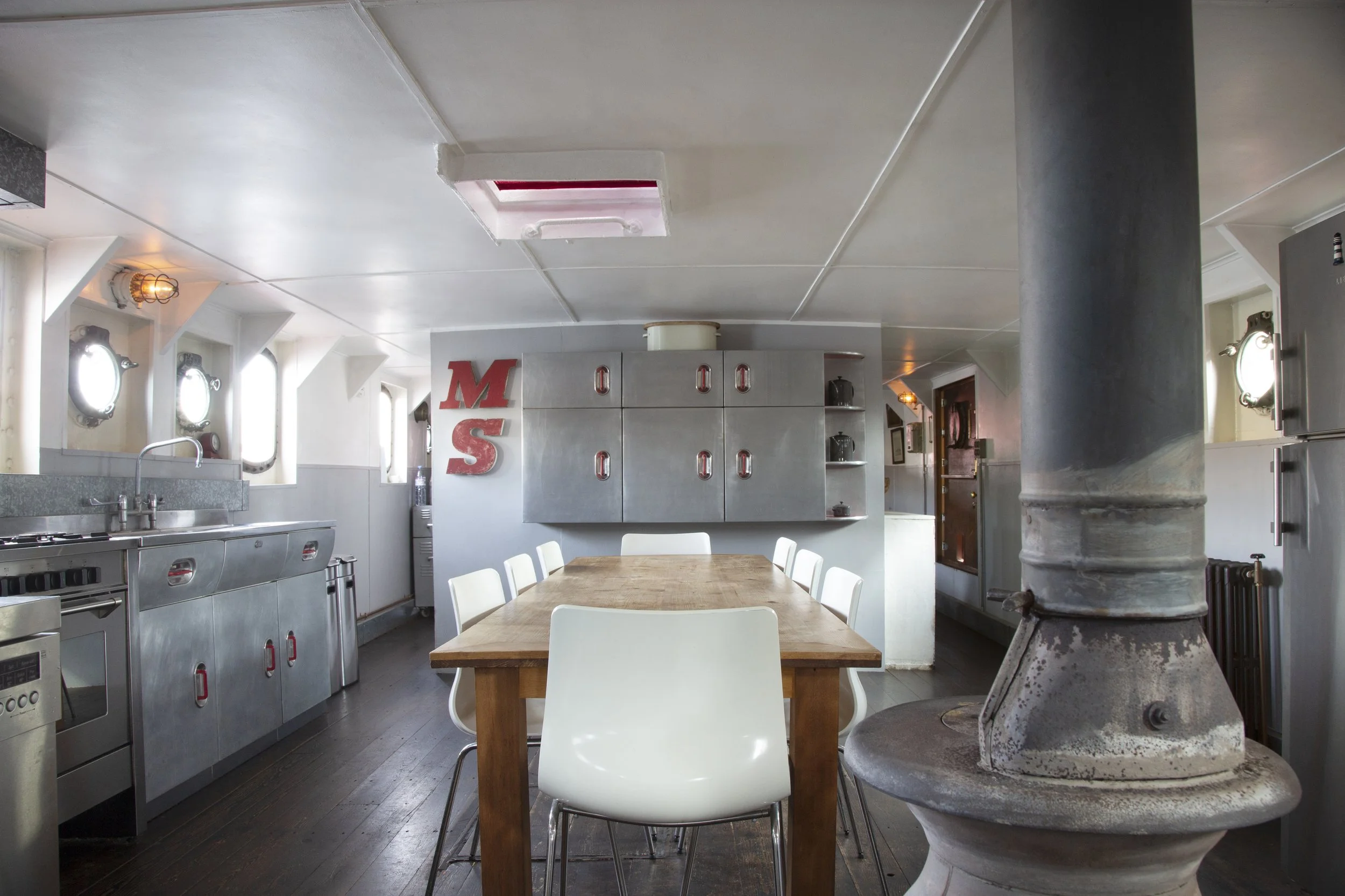 The galley and mess room