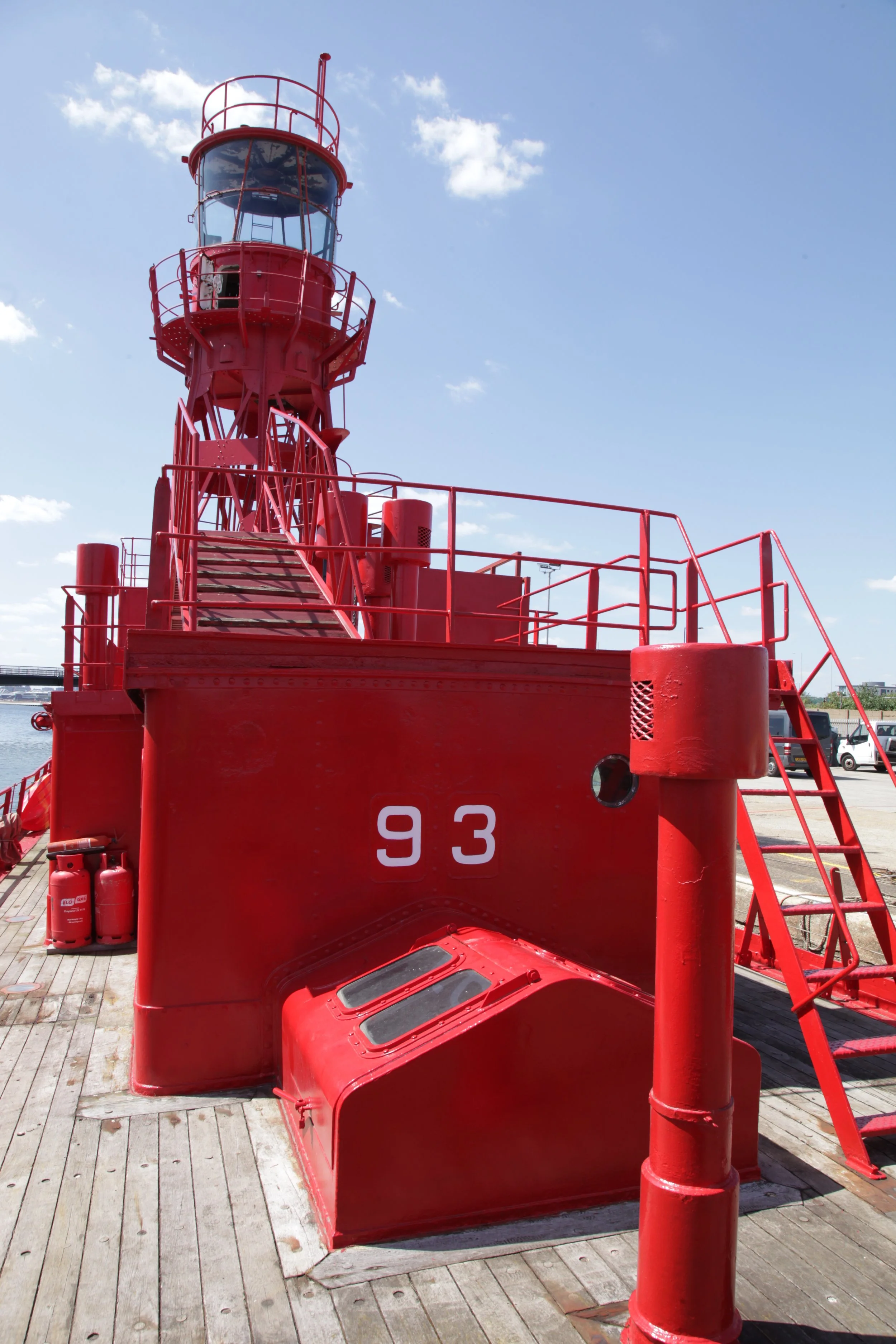 The boat deck and tower