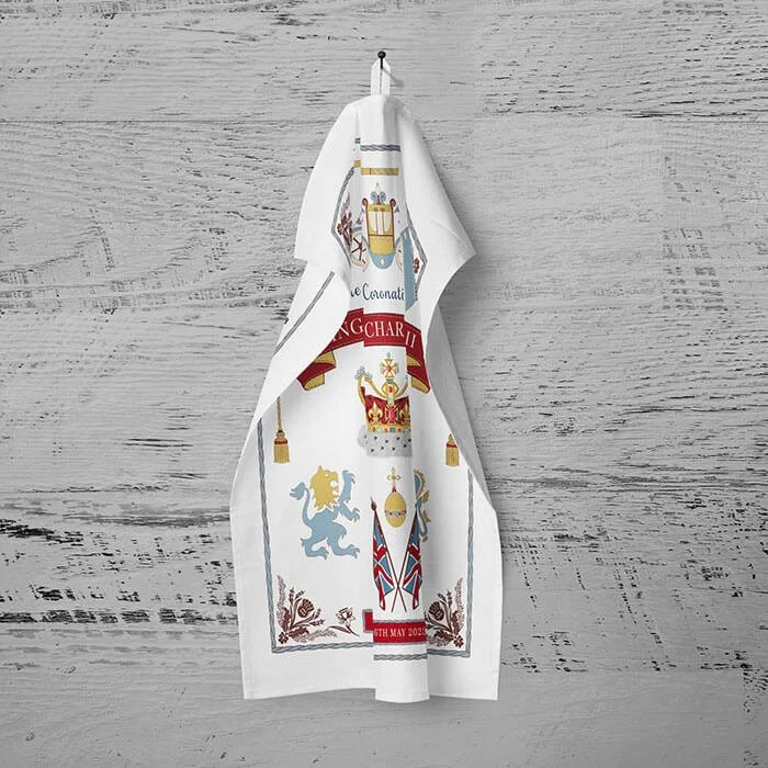 Coronation King Charles III Kitchen Tea Towel
