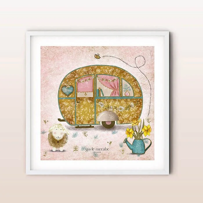 Spring caravan poster