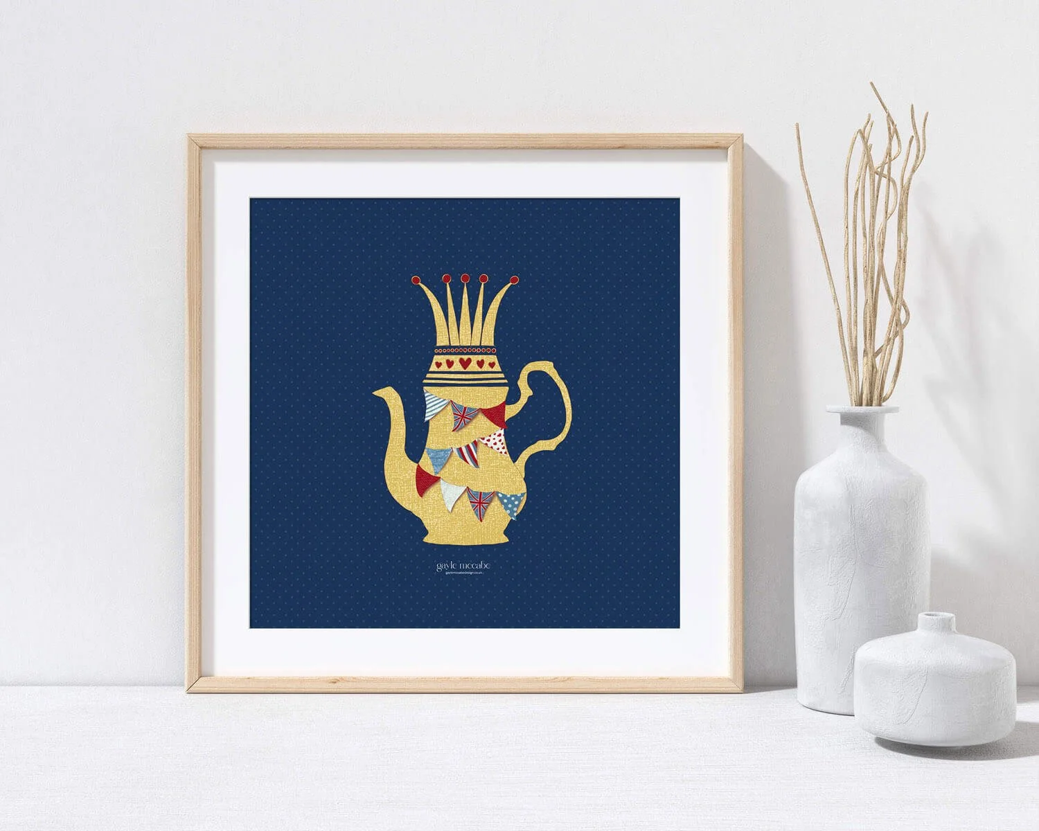Vintage Teapot Wall Print
