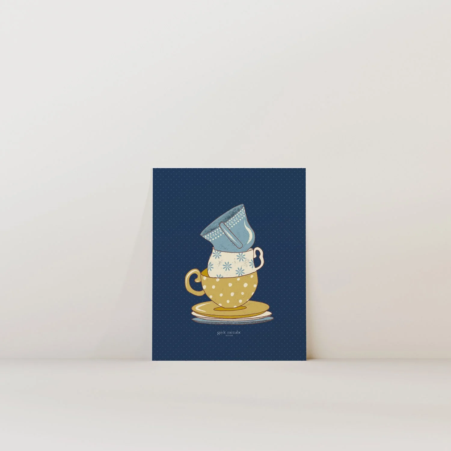 coronation saucers vintage card