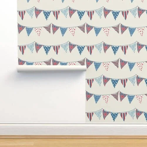 Spoonflower Coronation Collection Wallpaper