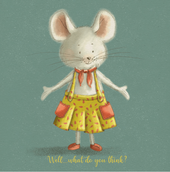 Cute mouse illustration