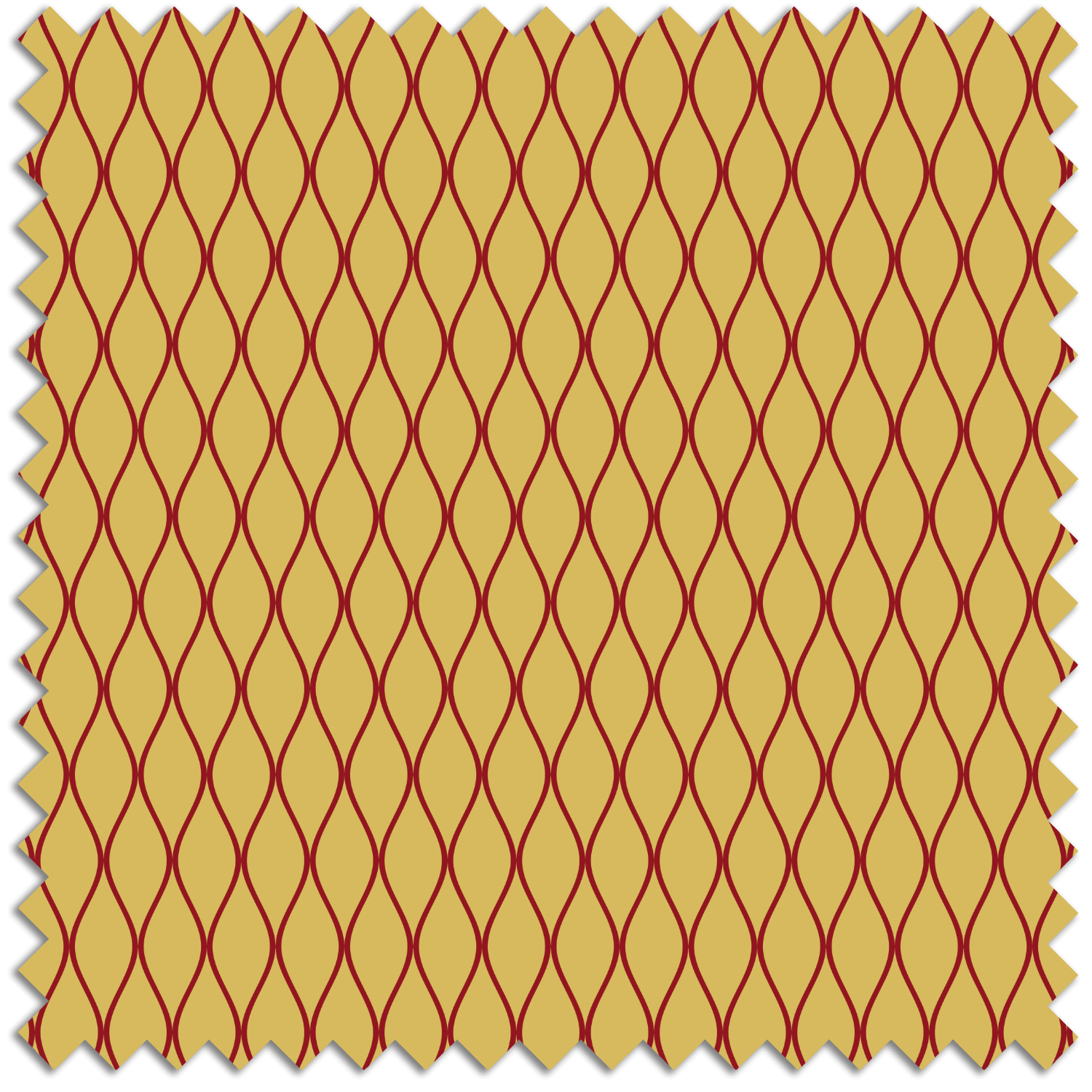 Spoonflower Coronation Collection gold and red criss cross