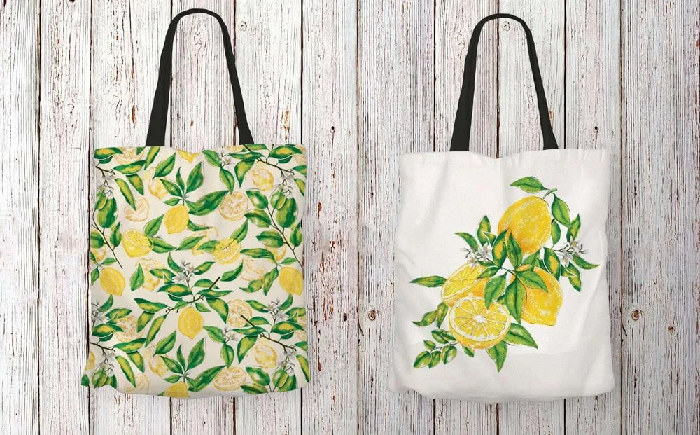 Lemons Tote Bag