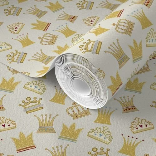 Spoonflower Coronation Collection Wallpaper
