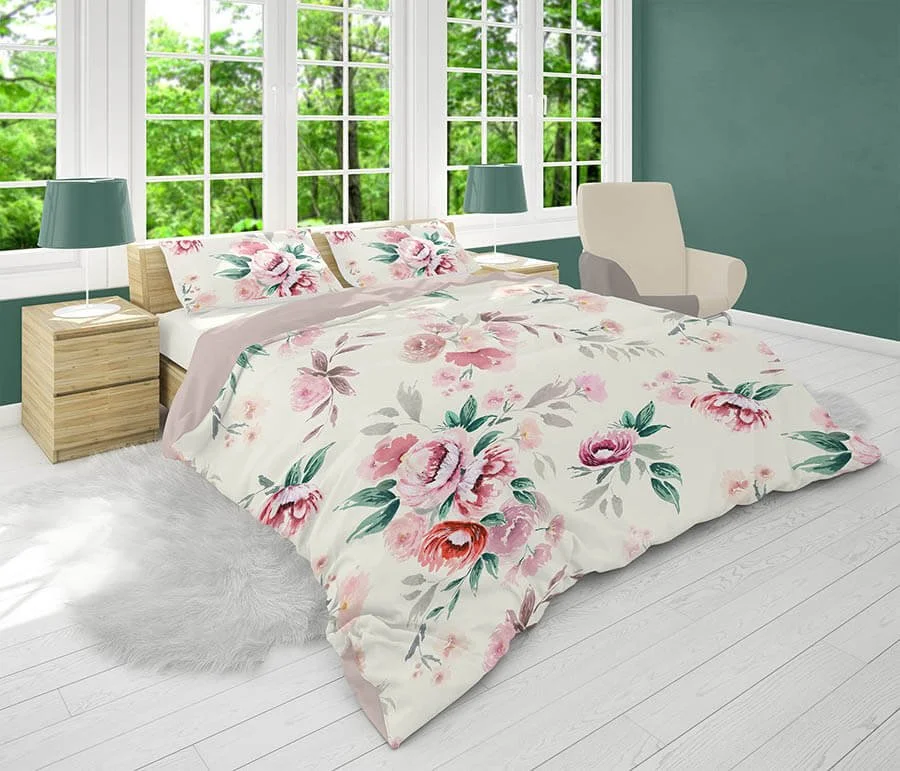Watercolour blooms duvet cover