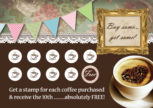 Five Bistro loyalty card