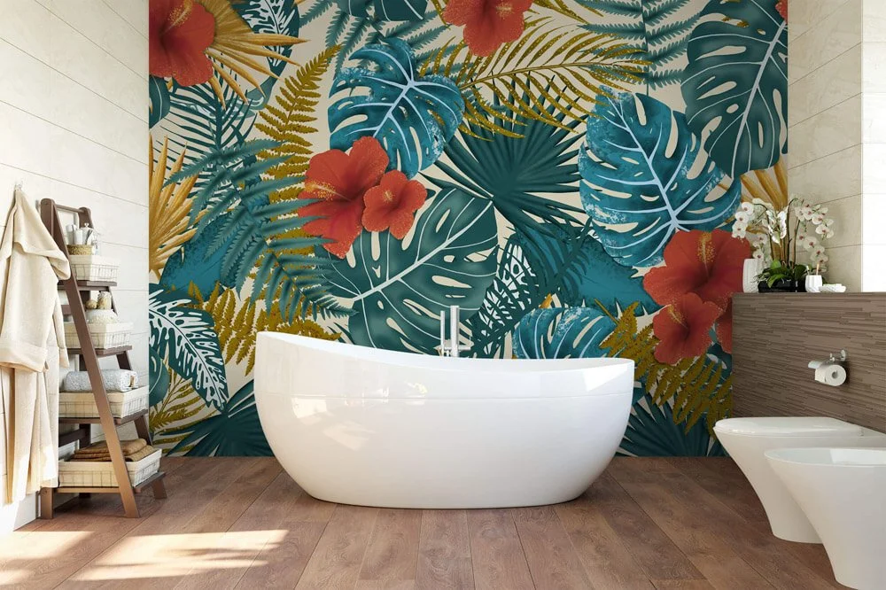 JUNGLE LEAF PARTY WALLPAPER