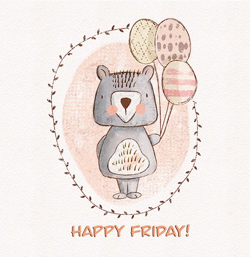 Happy Birthday Bear Card