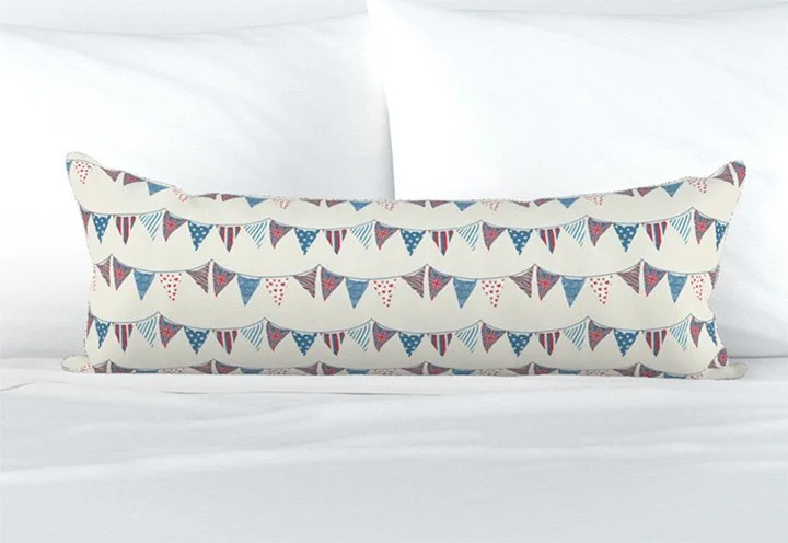 Coronation Flags cushion