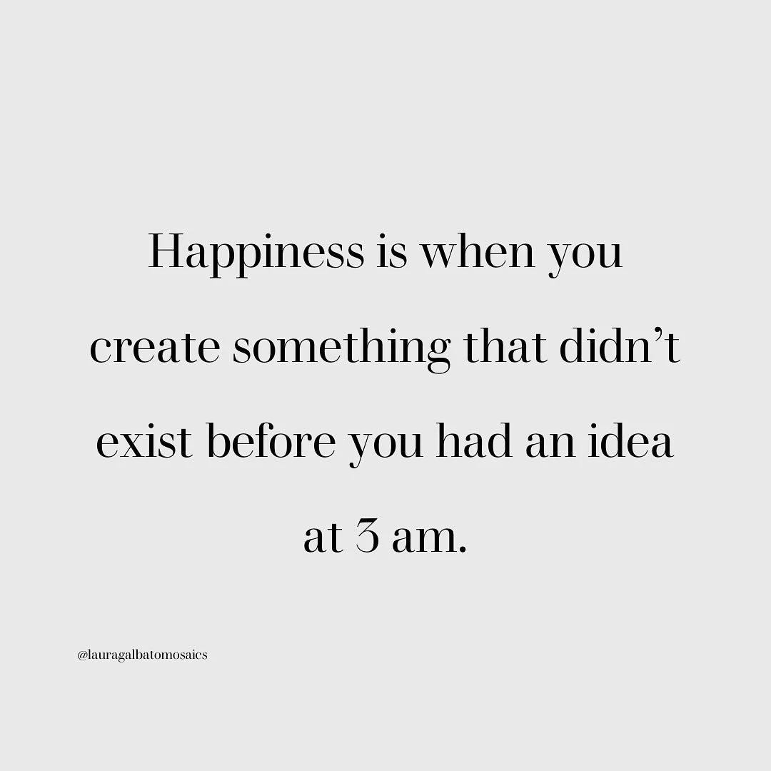 How many of you can relate? I&rsquo;ve had some of my better ideas in the middle of the night, even though I&rsquo;d rather be sleeping. 😴

#mosaics #mosaicideas #createthings #creativeideas