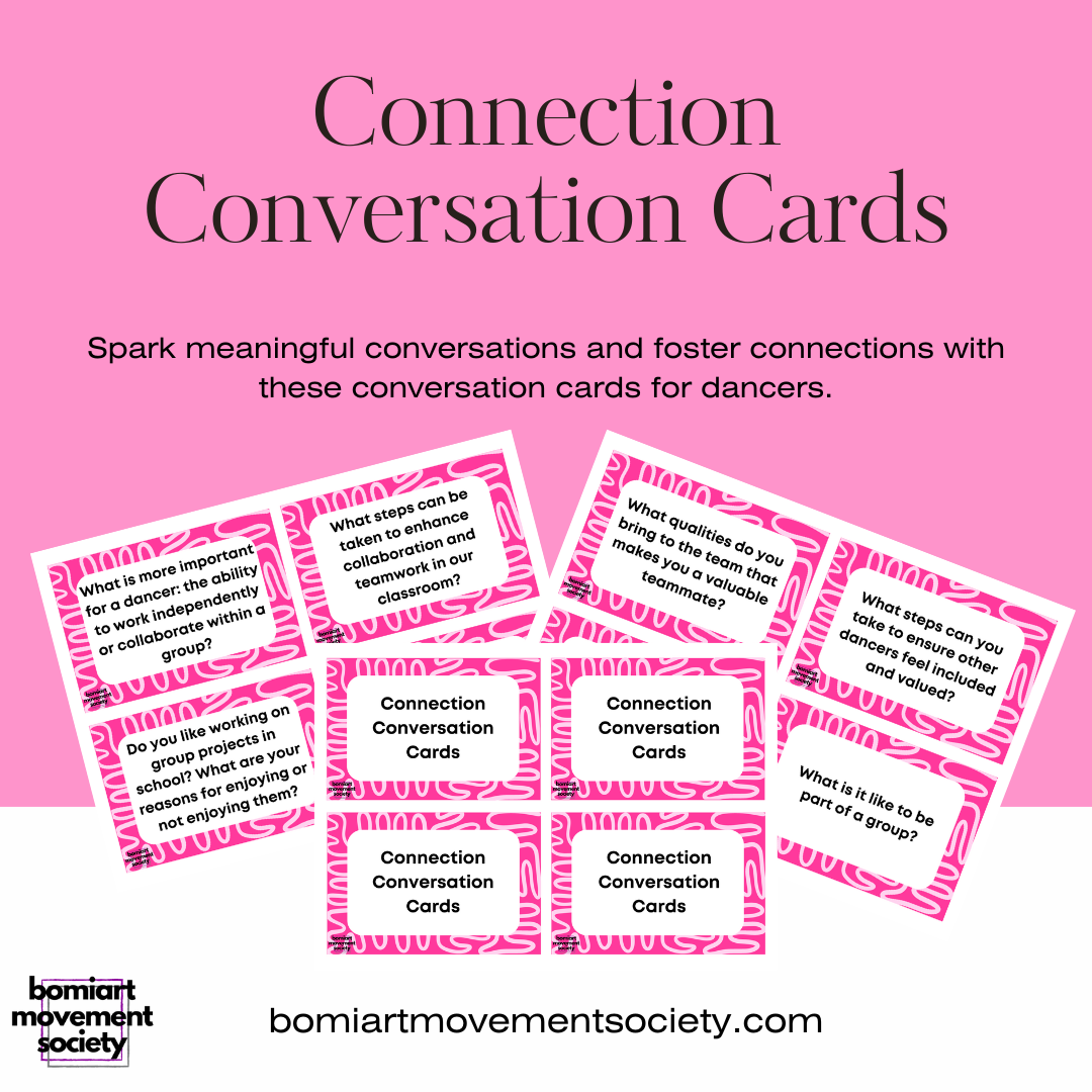 Connection Conversation Cards for Dancers