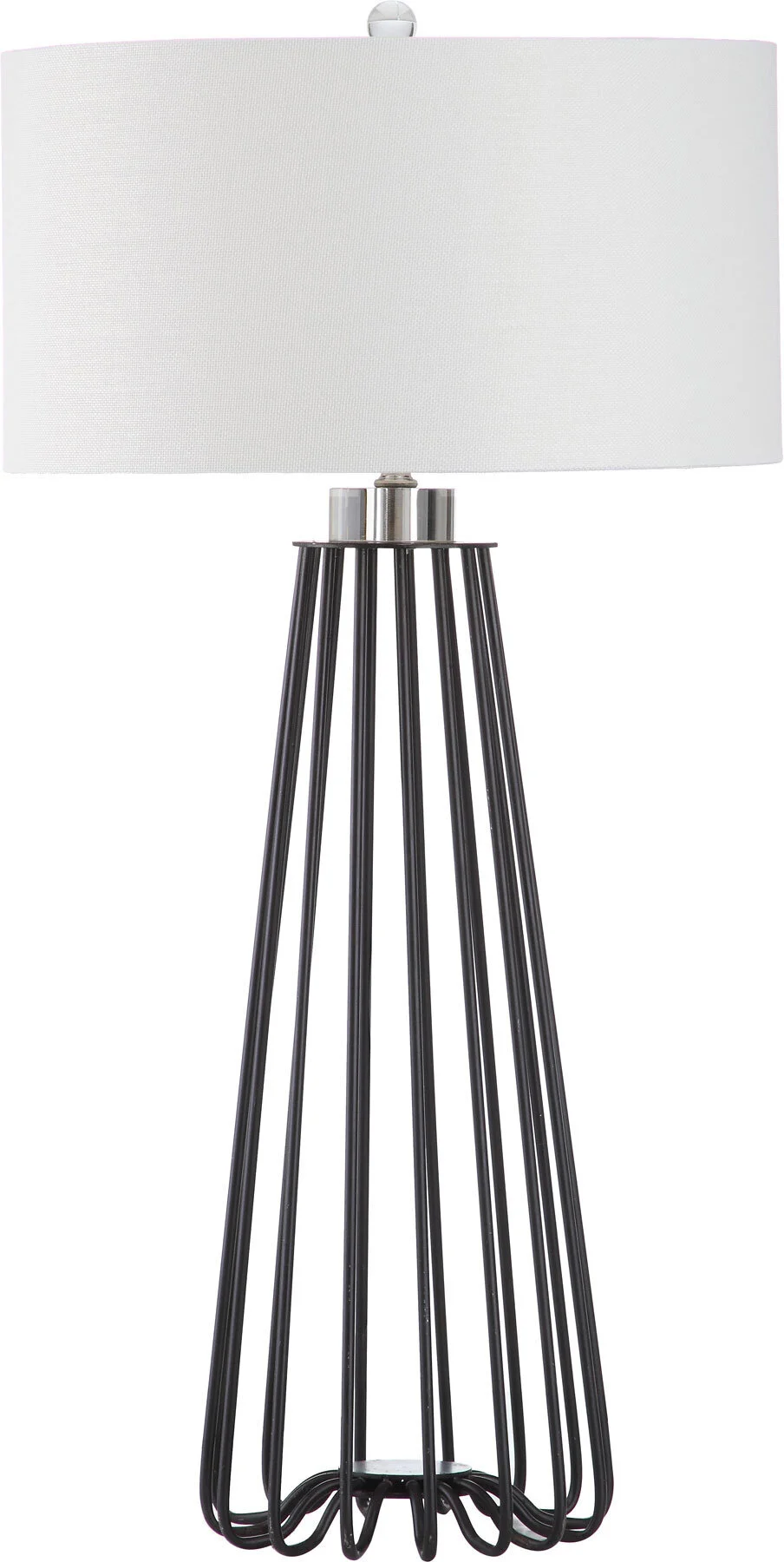 BLACK METAL TABLE LAMP