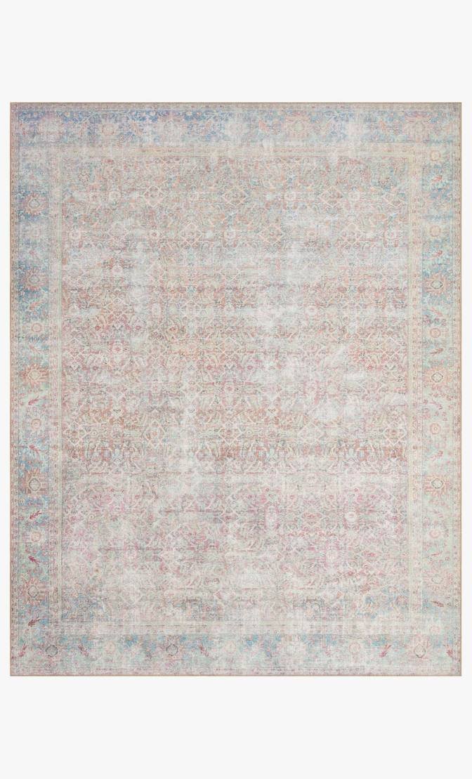 WYNTER COLLECTION FLOOR RUG- RED/ TEAL - Alexandra Lauren Home Collection