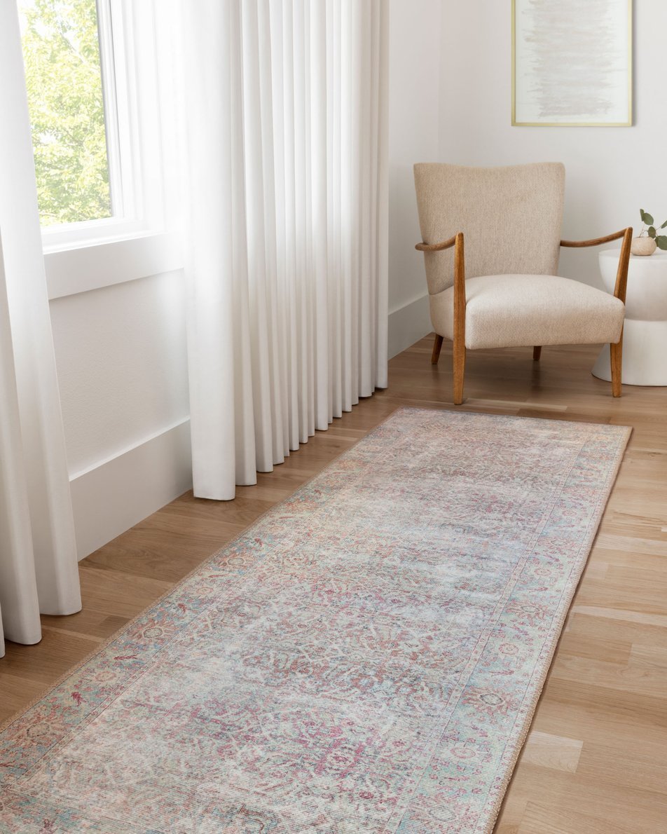 WYNTER COLLECTION FLOOR RUG- RED/ TEAL - Alexandra Lauren Home Collection