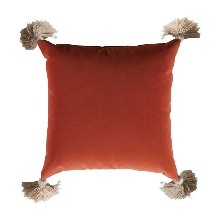 TERRA COTTA VELVET INDOOR OUTDOOR PILLOW - Alexandra Lauren Home Collection