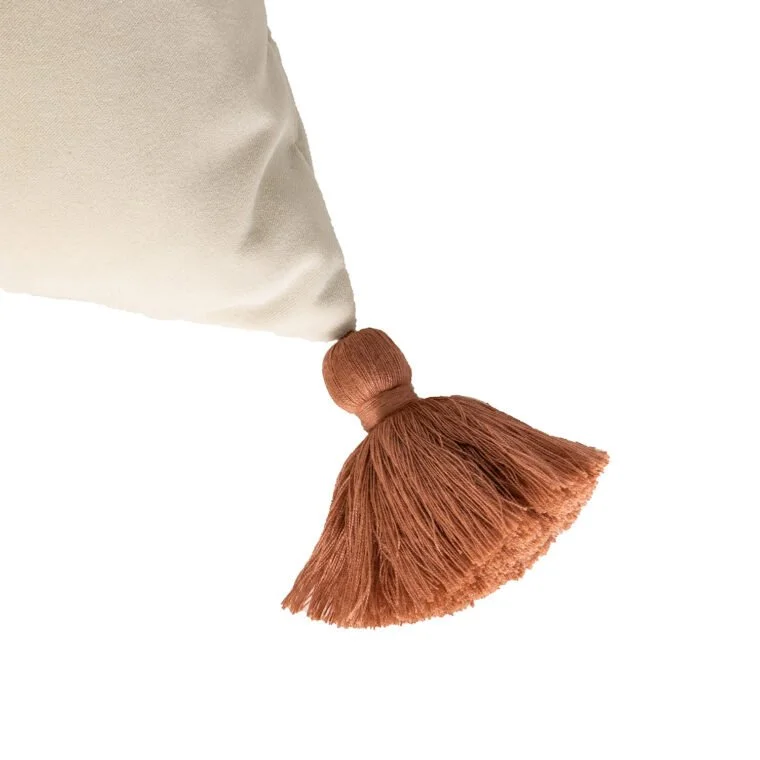 ALMOND VELVET INDOOR OUTDOOR PILLOW - Alexandra Lauren Home Collection