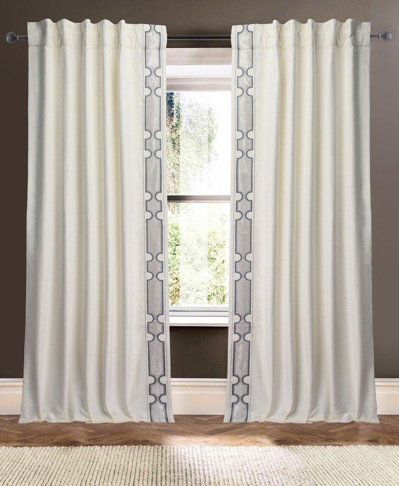 EXQUISITE-LINEN COTTON BLEND DRAPERY - Alexandra Lauren Home Collection