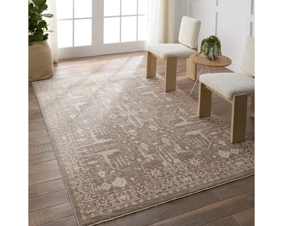 Somi Style Rugs Sumi Hand-Knotted Wool Rug – Earthy Elegance in Sandy Browns & Tans