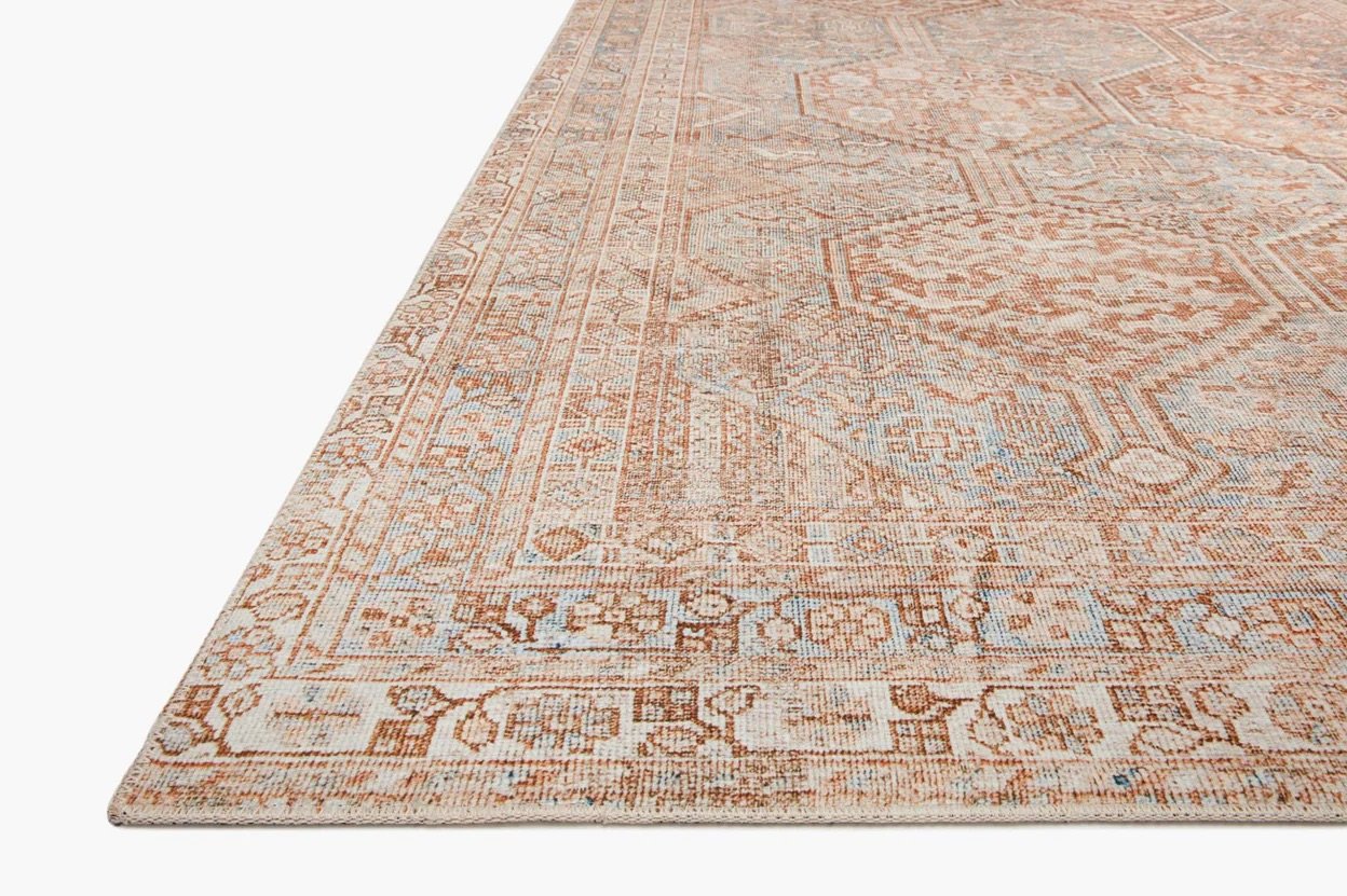 JULES COLLECTION FLOOR RUG - TANGERINE MIST - Alexandra Lauren Home Collection