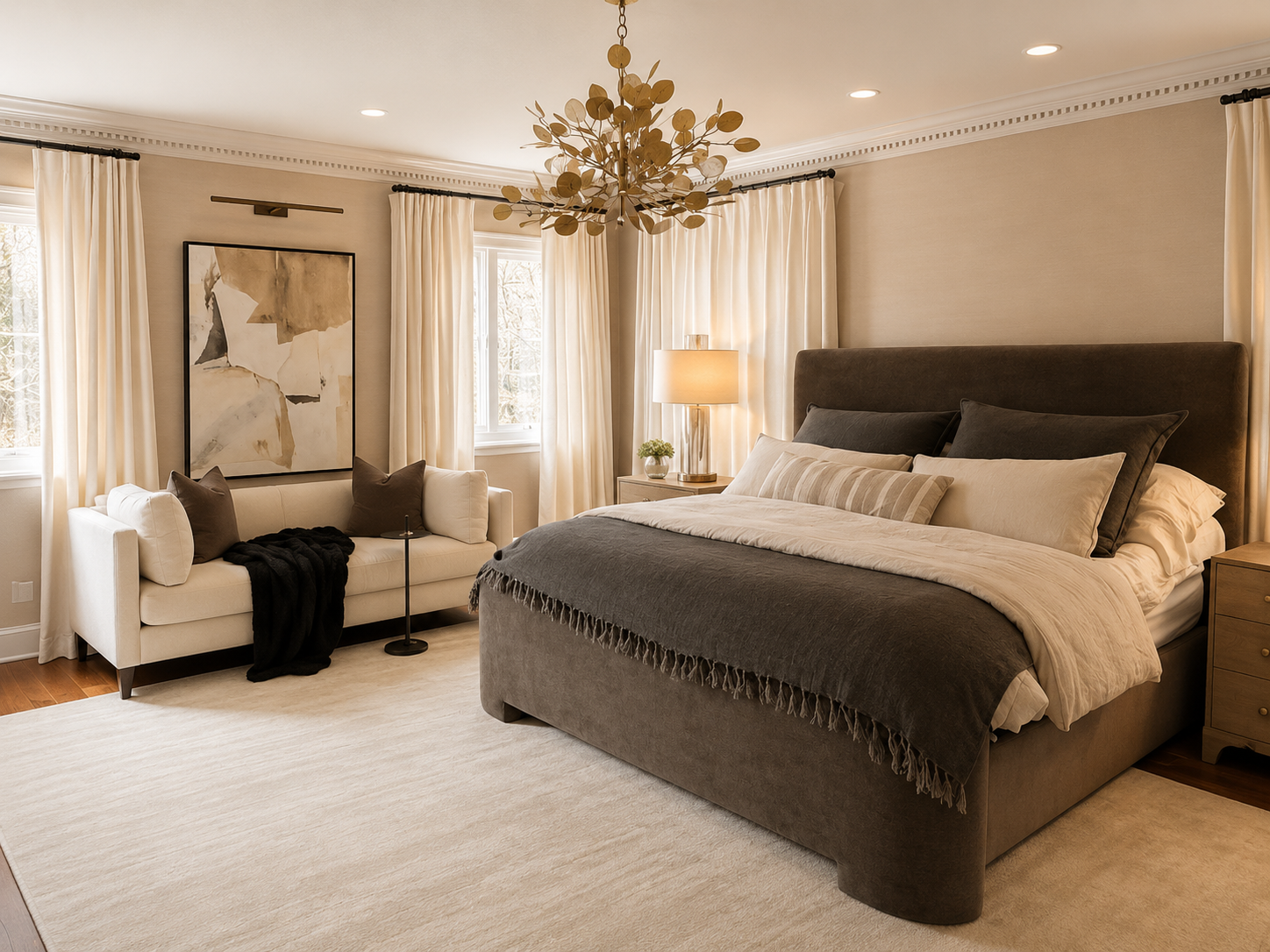 Modern Bedroom Rug Size Guide Alexandra Lauren.png