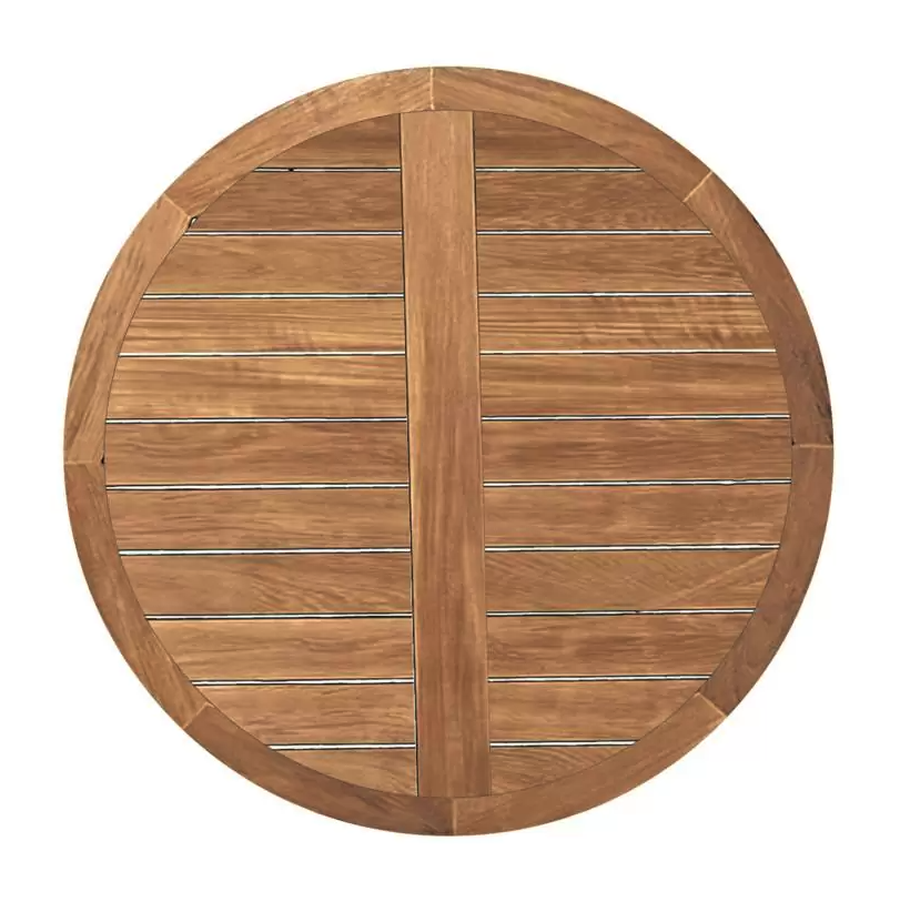 CLUB TEAK 48" ROUND DINING TABLE WITH BASE - Alexandra Lauren Home Collection
