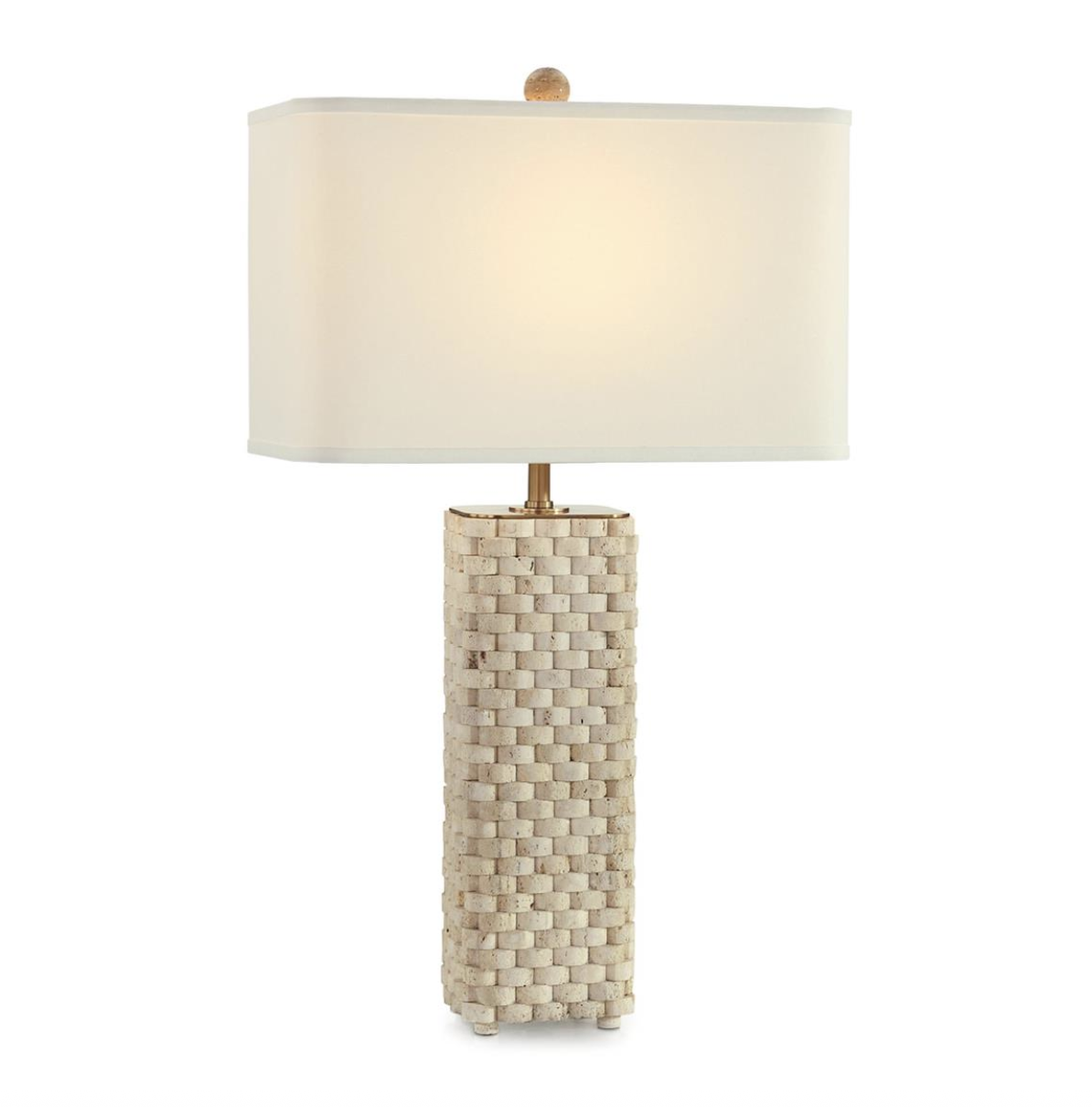 Travertine Weave Table Lamp