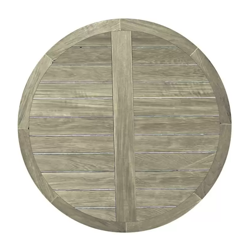 CLUB TEAK 48" ROUND DINING TABLE WITH BASE - Alexandra Lauren Home Collection