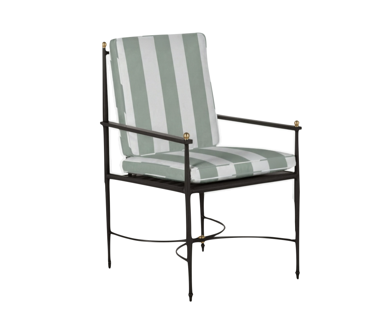 Roma Arm Chair - Cabana Stripe Mist