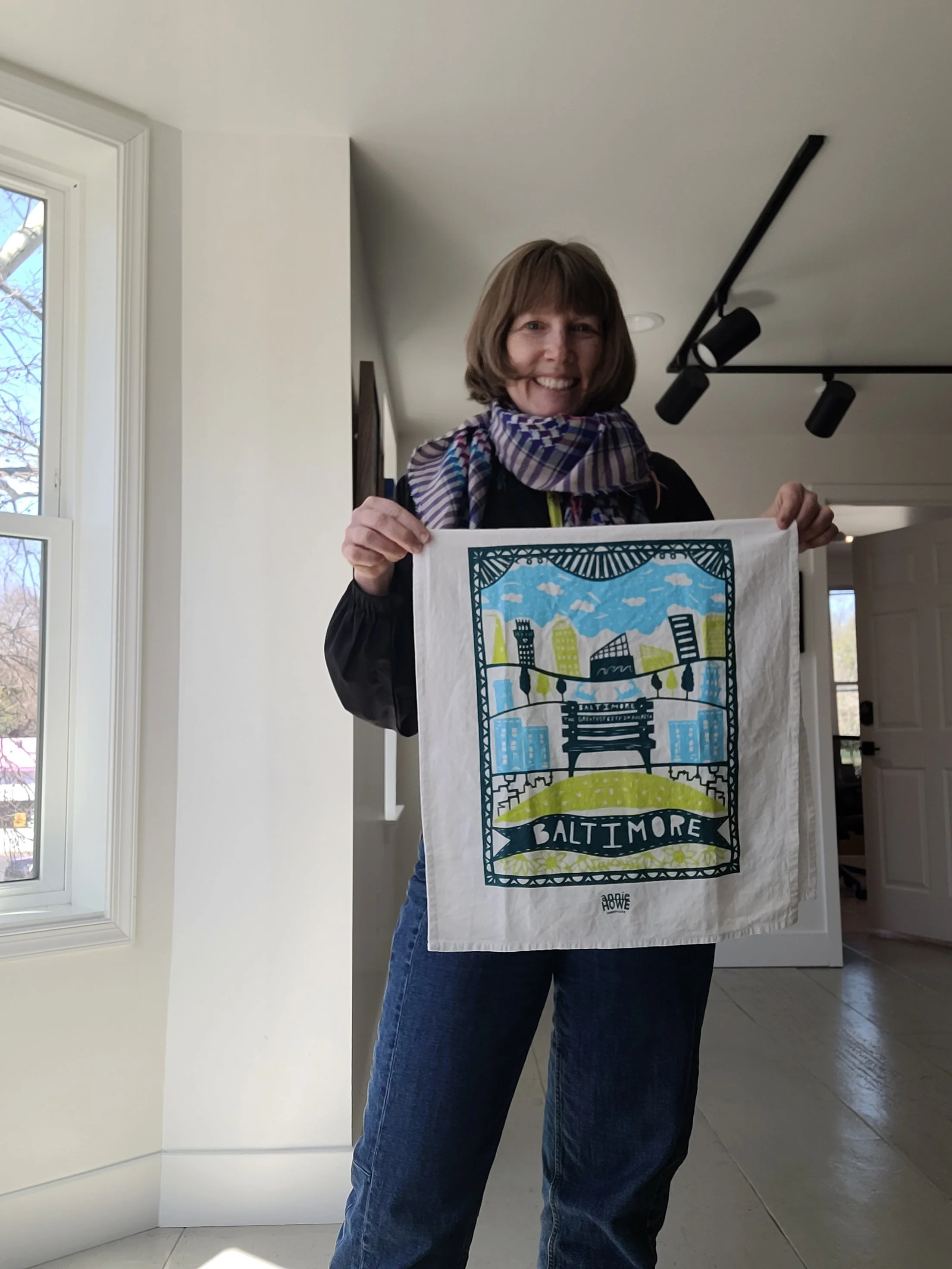 Baltimore Tea Towel- Extra Large!