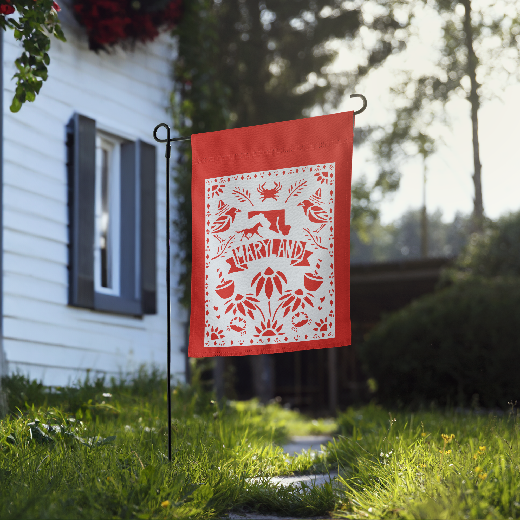 Maryland Pride Garden flag