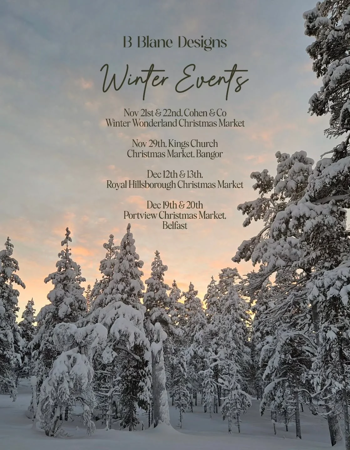 It's that time of year again! 
A few dates for your calander:

My first market is with @cohenandco_seasons_market at the stunning Montalto Carriage Rooms, and tickets are selling fast so book yours now before they're all gone! The atmosphere at a Coh