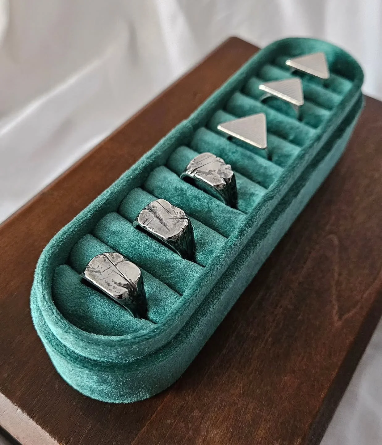 There's been a lot of love for these chunky weathered signet rings lately! Thank you so much for your recent orders.

I'm currently still loaded with this cold/flu, but I'll be making a start on all your bespoke designs ASAP! As always just get in to