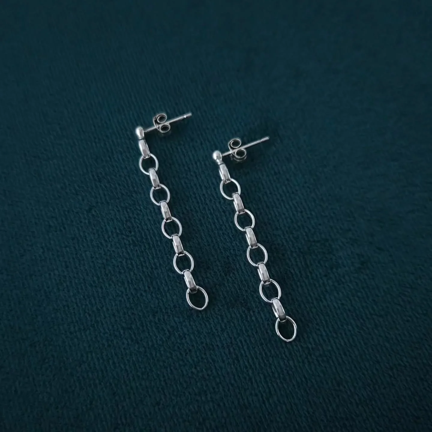 'Jet' Chain Stud Earrings - Sterling Silver

These silver chain earrings have been handcrafted in my Northern Ireland studio using traditional jewellery making techniques.

Sophisticated with an edge.

#silverearrings #chain #jewelleryaddict