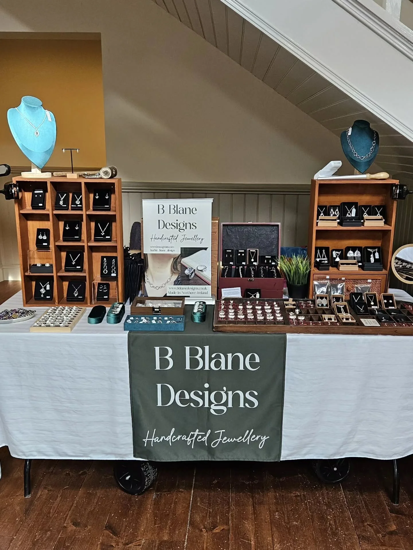 My market display is always changing and evolving - but sometimes it's nice to look back at the early years to see how far I've come! 

I'd love to add some more glass cabinets and boxes for the extra special pieces, but it's tricky to have a perfect