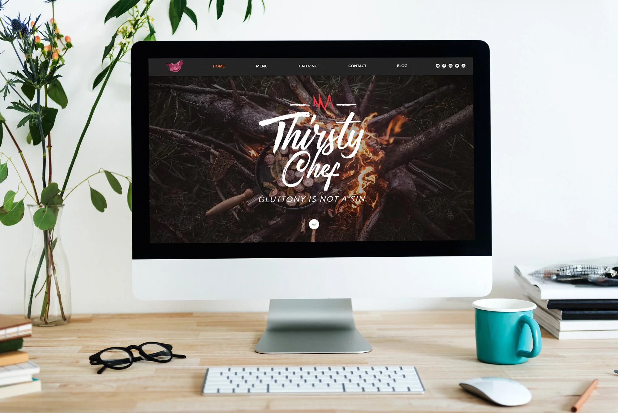 Web Design + Branding - Thirsty Chef